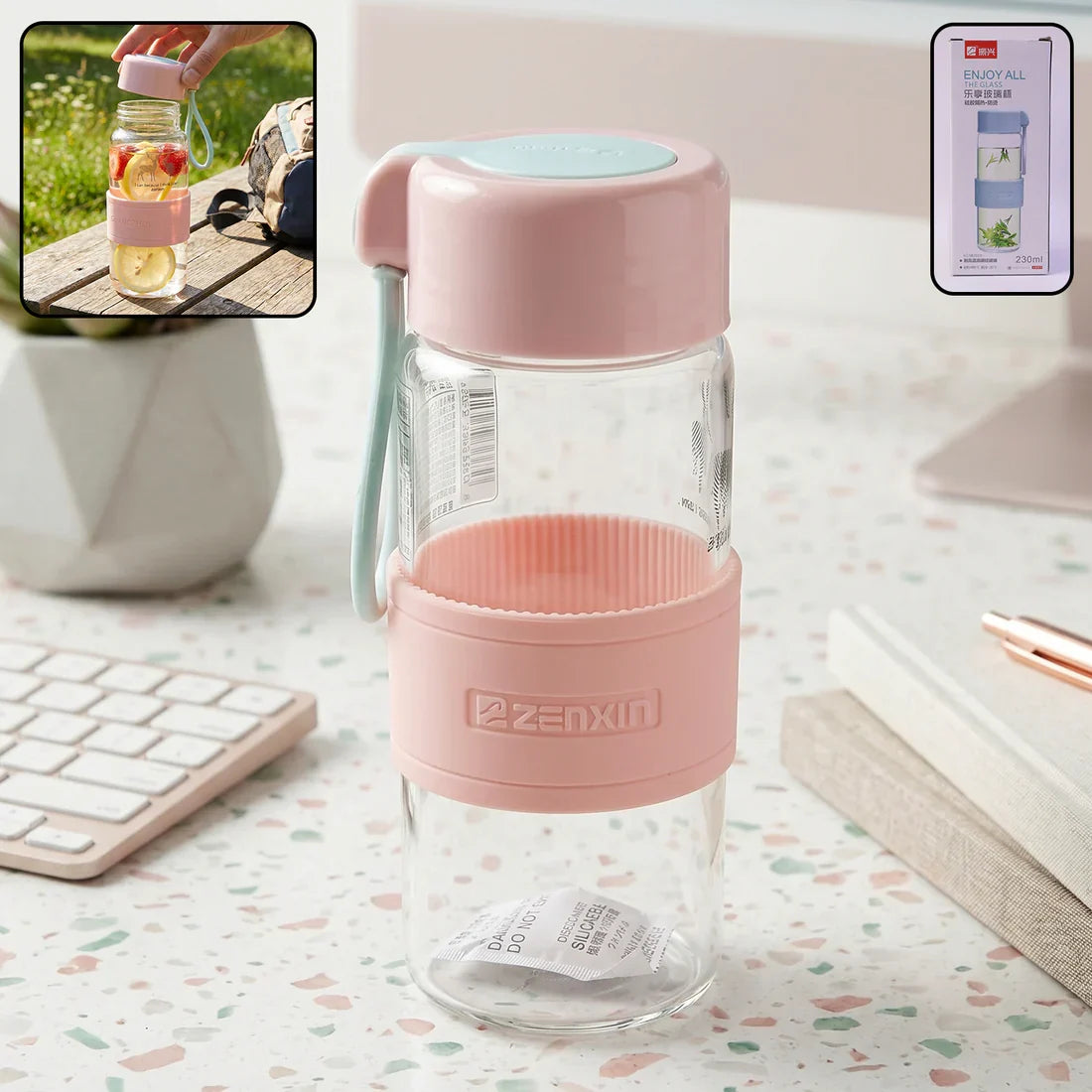 ClearSip Glass Bottle