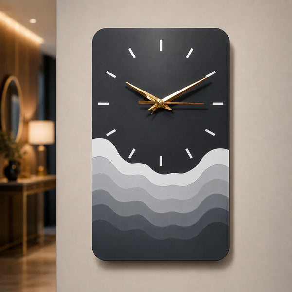 Modern Minimalist Wave Wall Clock