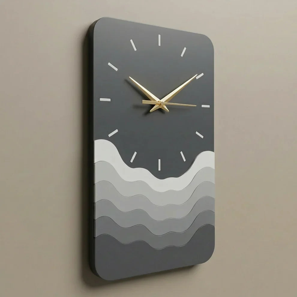 Modern Minimalist Wave Wall Clock